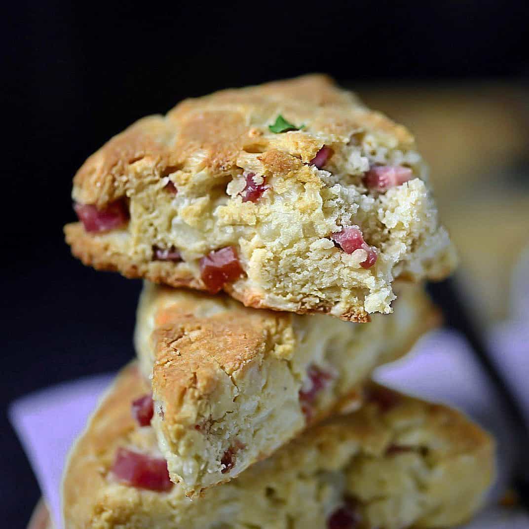 SCD Ham & Swiss Scones w/ Dijon Butter