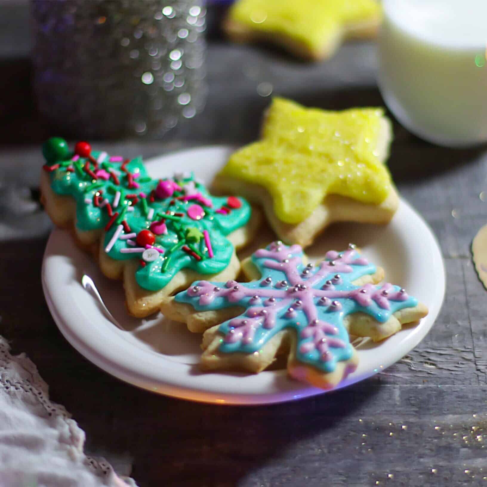 Holiday Iced Sugar Cookies