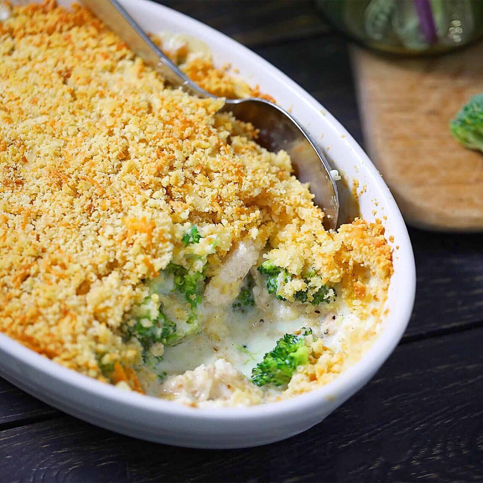 Grain-Free Chicken + Broccoli Casserole