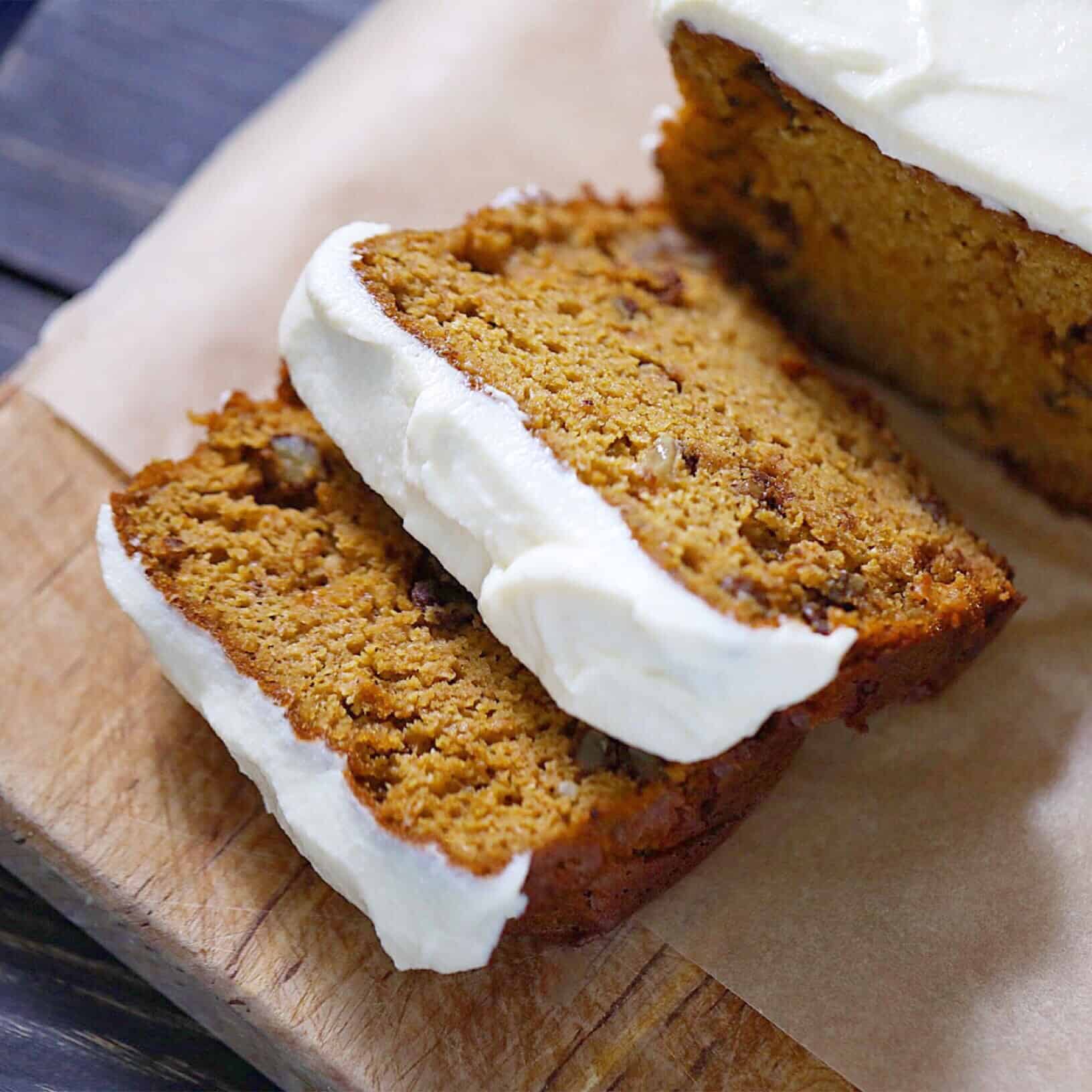 Scd Pumpkin Bread With Frosting