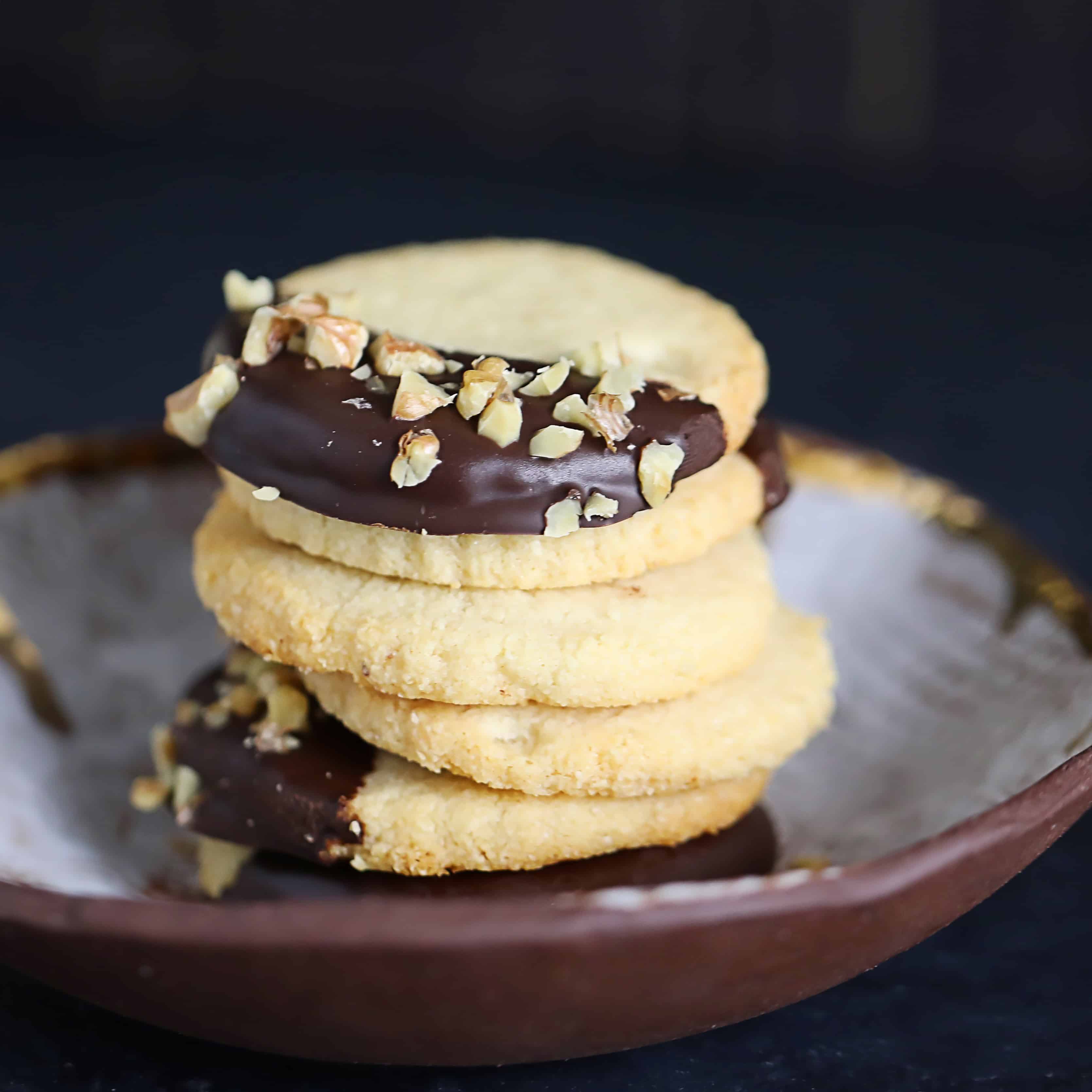 vegan, grain-free shortbread cookies