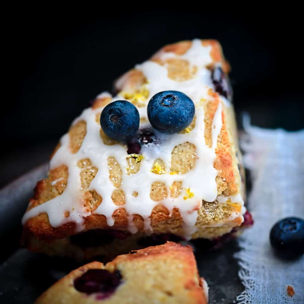 Keto Blueberry Lemon Scones